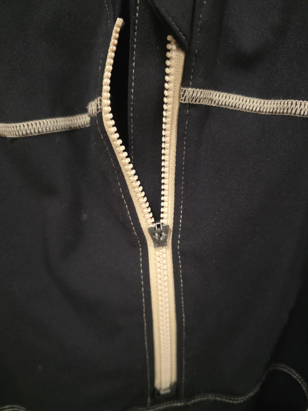 FP Movement by Free People Black Jumpsuit with White Piping - Picture 3 of 5